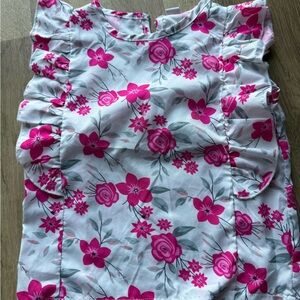 Girls blouse floral 7/8